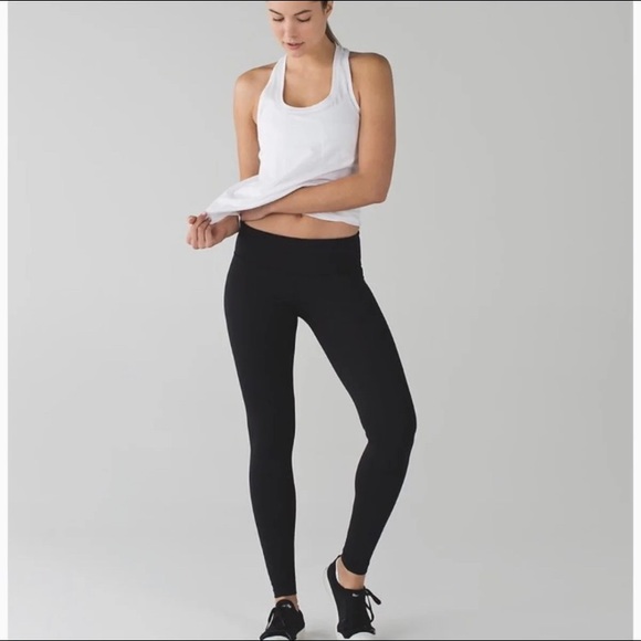 lululemon athletica Pants - Lululemon Wunder Under Black Leggings 28”